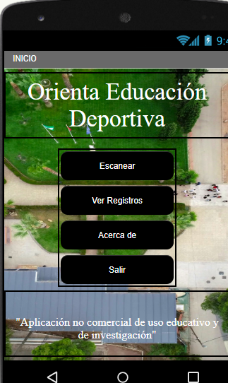 APP DE ORIENTACIÓN DEPORTIVA CREADA POR EL DEPARTAMENTO DE EF (REMI) Y DE INFORMÁTICA (MOISÉS).Curso escolar 2020-2021